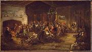 The Christmas Party. Attributed to Wilkie